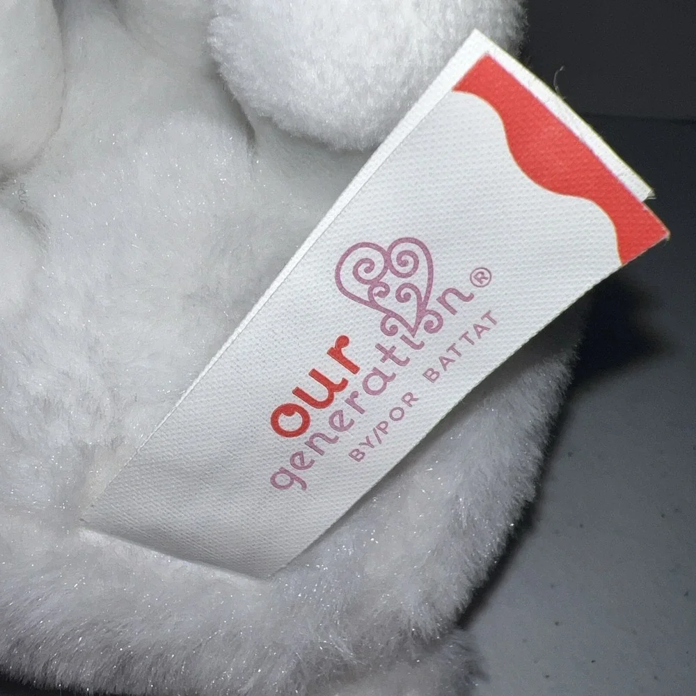 Our Generation Cassie Doll Replacement Puppy White Samoyed‎ Plush Puppy Dog 7